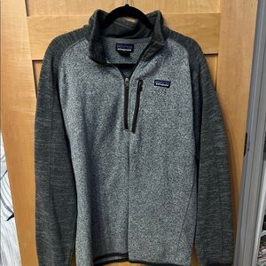 Patagonia Men's Two-Tone Gray Zip-Up Sweater